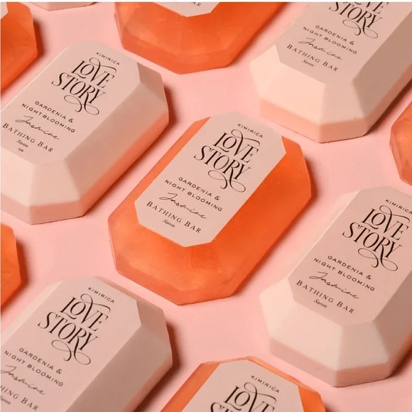 Kimirica Love Story handmade bathing soap bar gift box - pack of two - Picture 5 of 10